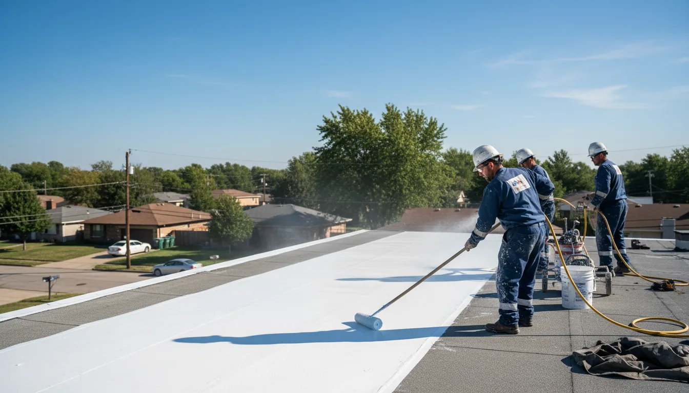 Commercial roof coating in Berryton, KS near me